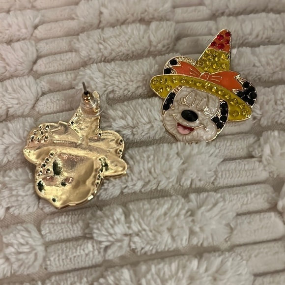 New Disney Earings Rhinestones Unique MINNIE MICKIE - Picture 3 of 3